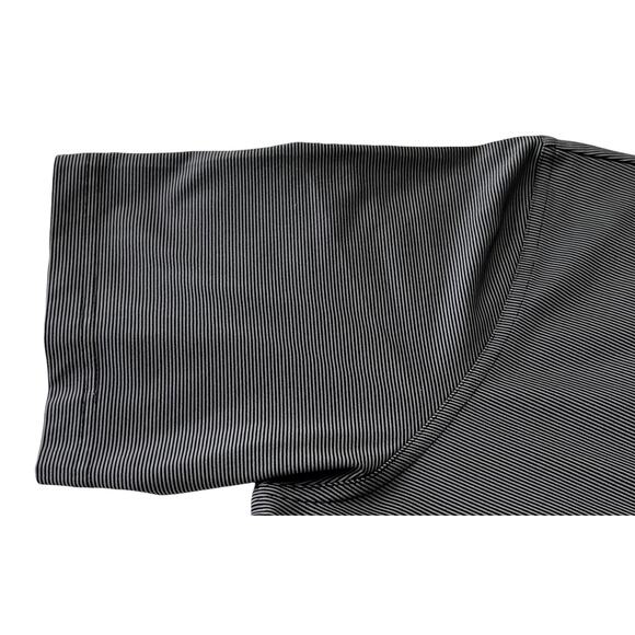 CALLAWAY OPTI-DRI SHORT SLV, PULL-OVER  POLO, MENS, XL, LGT/DARK GREY PINSTRIPES - Picture 8 of 10